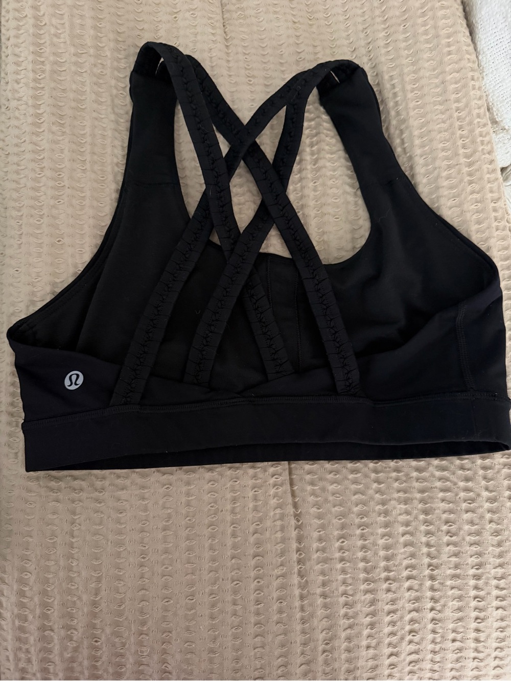 lululemon athletica Black Strappy Crisscross Sports Bra